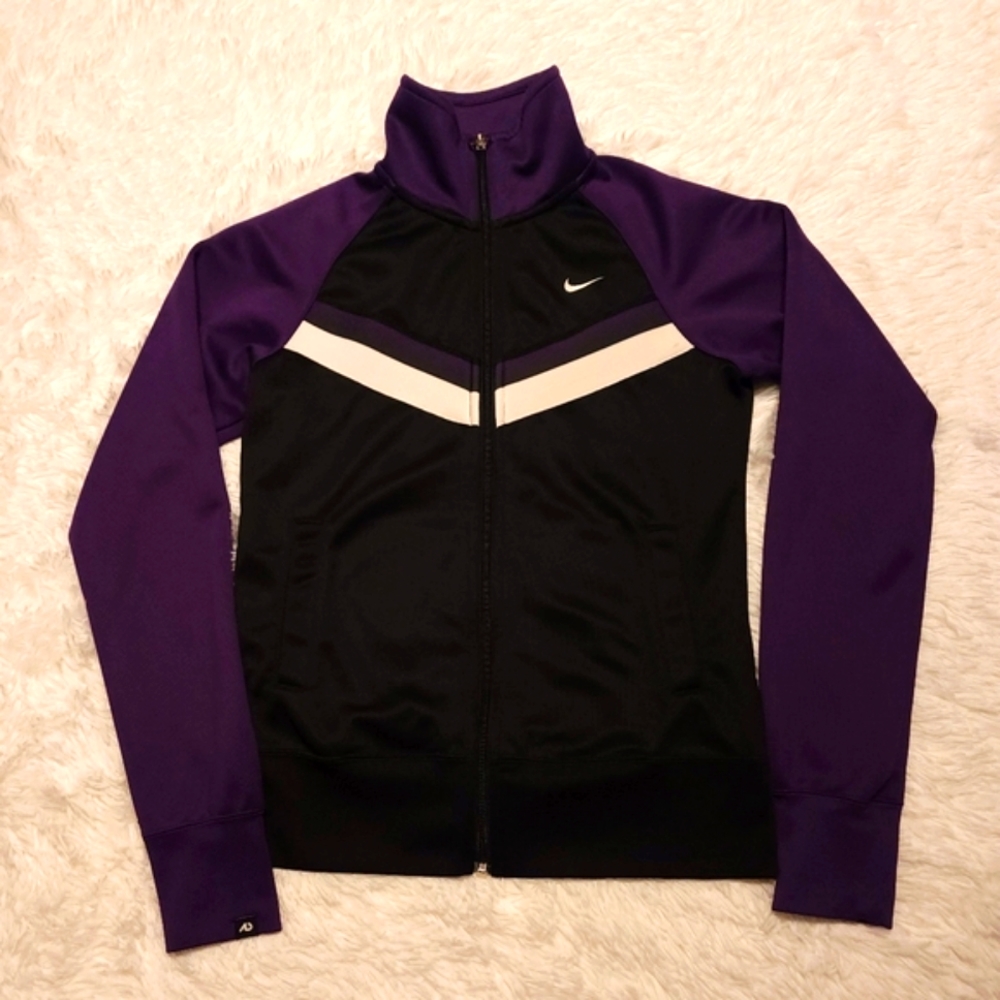 Nike Purple and Black Athletic Jacket